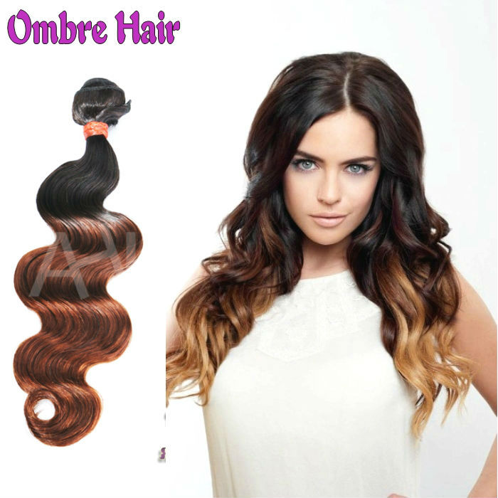 Hair Extension Two Color Virgin Brazilian
