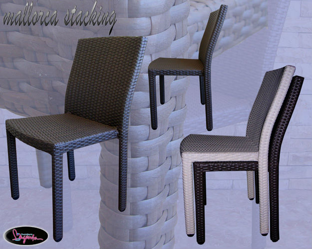 Synthetic Rattan Chair Stacking Standard
