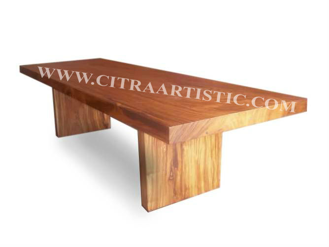 Minimalist Solid Wood Dining Table Tamarind
