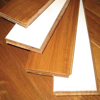 Teak Flooring  Wood With Rubber Underlay