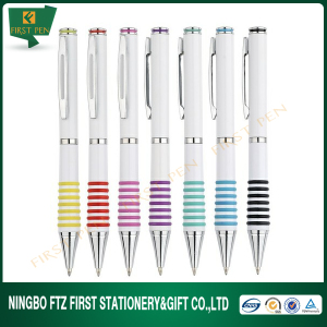 Plastic Ballpoint Pen Metal Clip