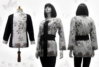 Batik Couple Shirt And Dress Motif Flower BC009