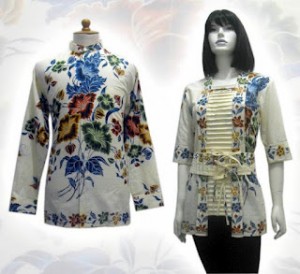 Batik Couple Shirt Motif Flower BC035