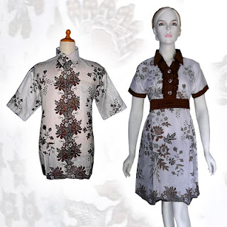 Batik Couple Shirt Motif Flower BC026