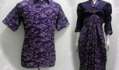 Batik Couple Shirt And Dress Motif Blue BC006